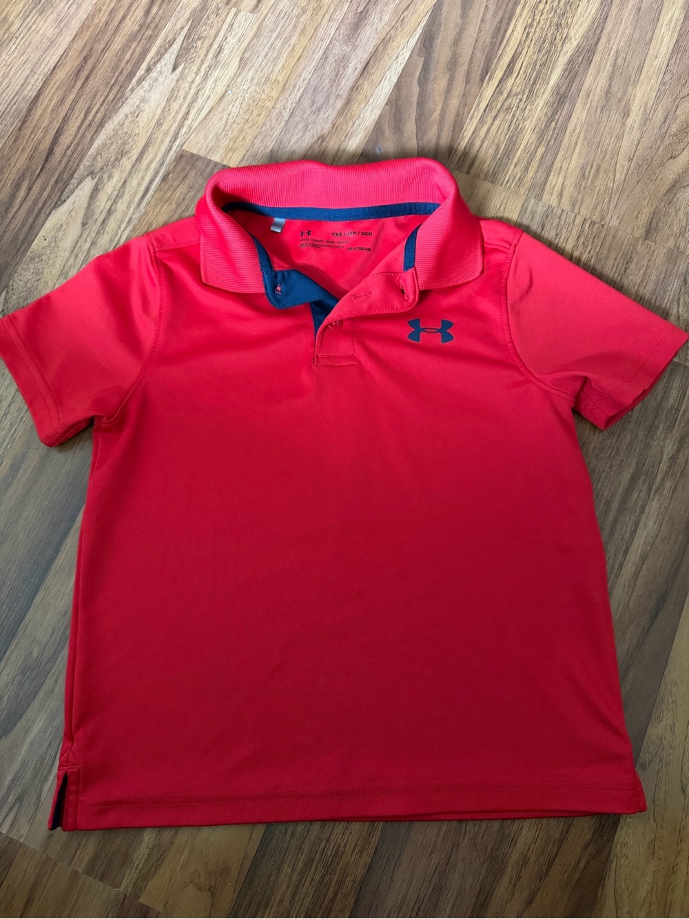 YXS under armor boys polo